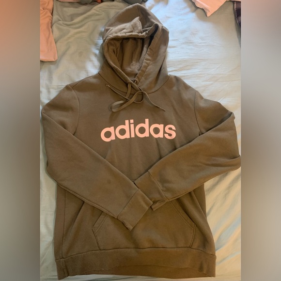 💘 Dark Green Adidas Hoodie 💘 - Picture 1 of 4